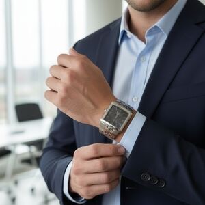 Kenneth Cole Silver and Black Watch